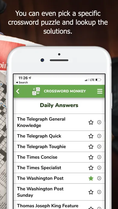 Captures d'écran de Crossword Monkey Solver