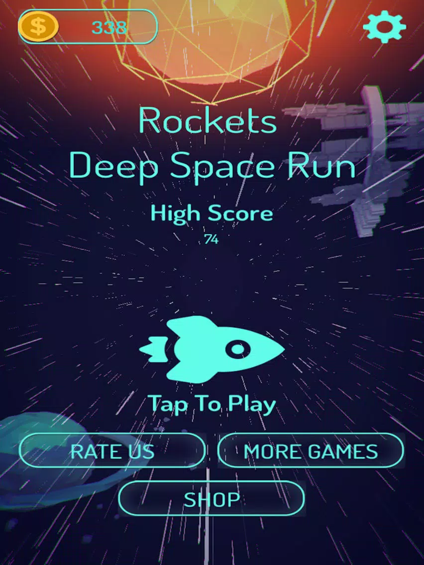 ภาพหน้าจอของ Rockets Deep Racey Space Run iPad 