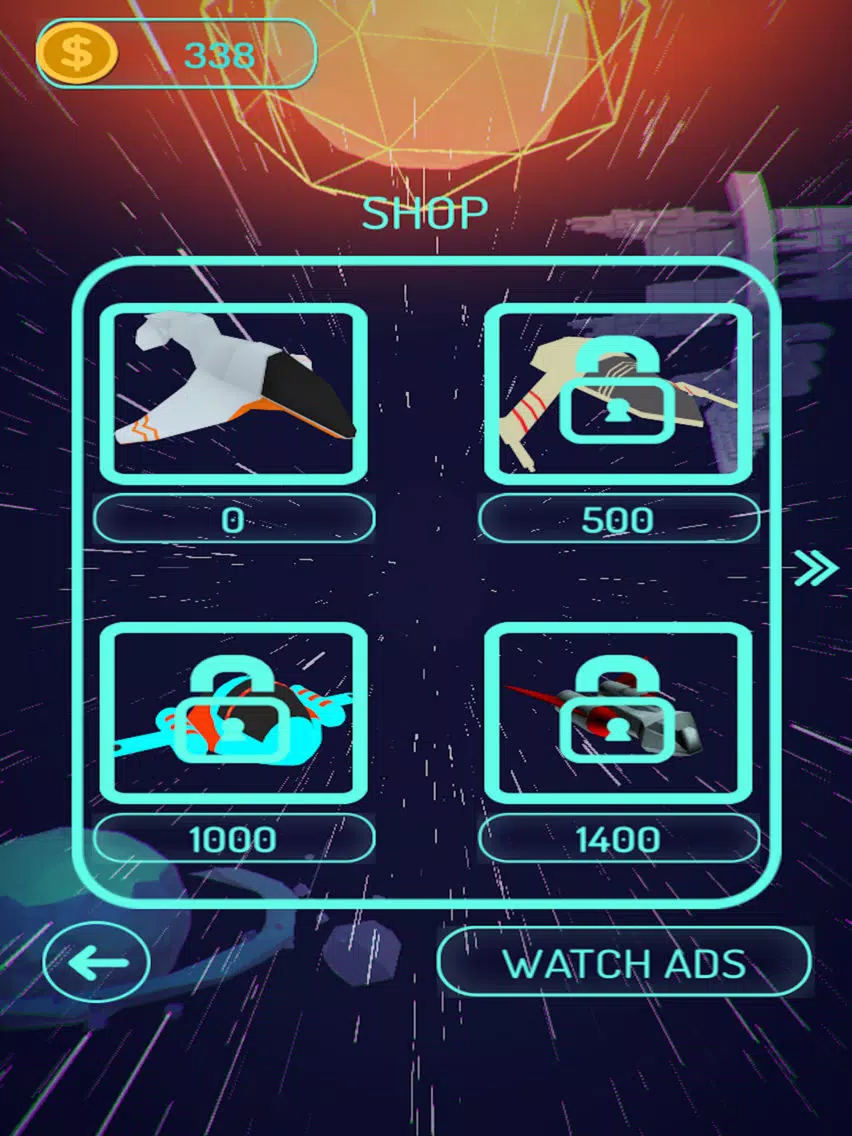 ภาพหน้าจอของ Rockets Deep Racey Space Run iPad 