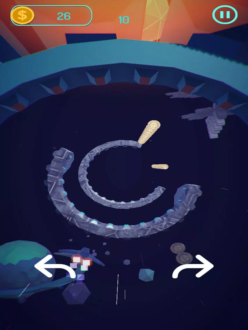 ภาพหน้าจอของ Rockets Deep Racey Space Run iPad 