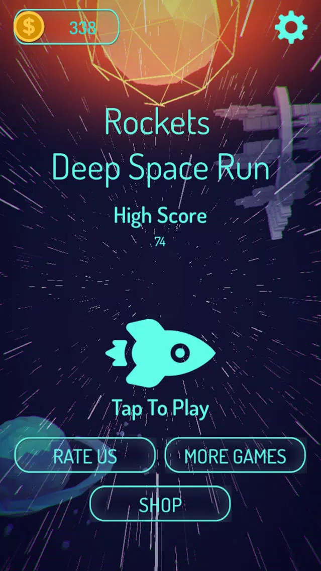 ภาพหน้าจอของ Rockets Deep Racey Space Run