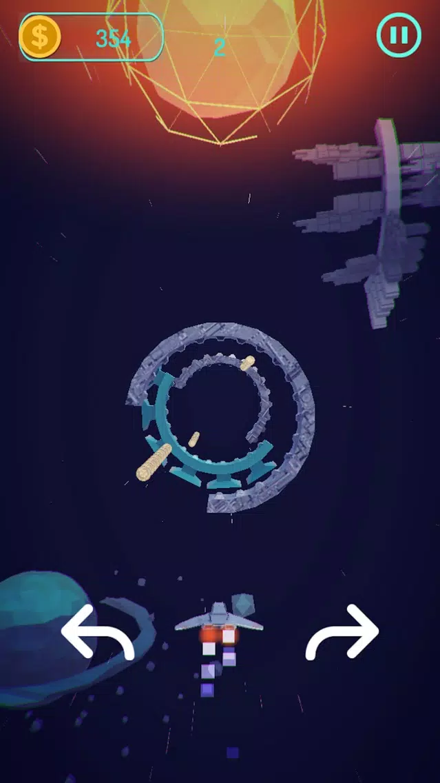 ภาพหน้าจอของ Rockets Deep Racey Space Run