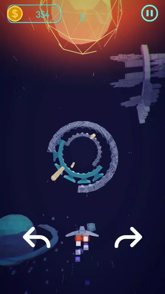 Rockets Deep Racey Space Run 스크린샷