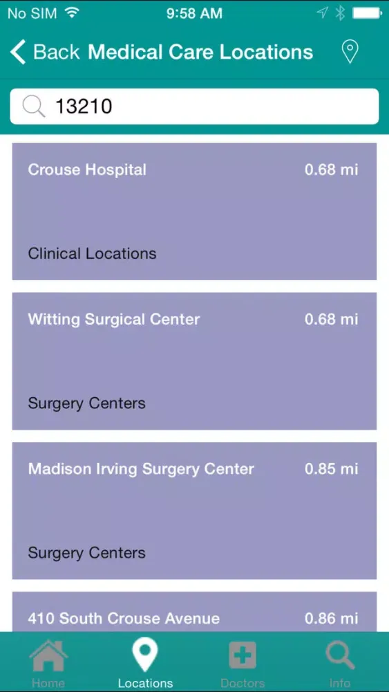 Crouse Health سکرین شاٹس
