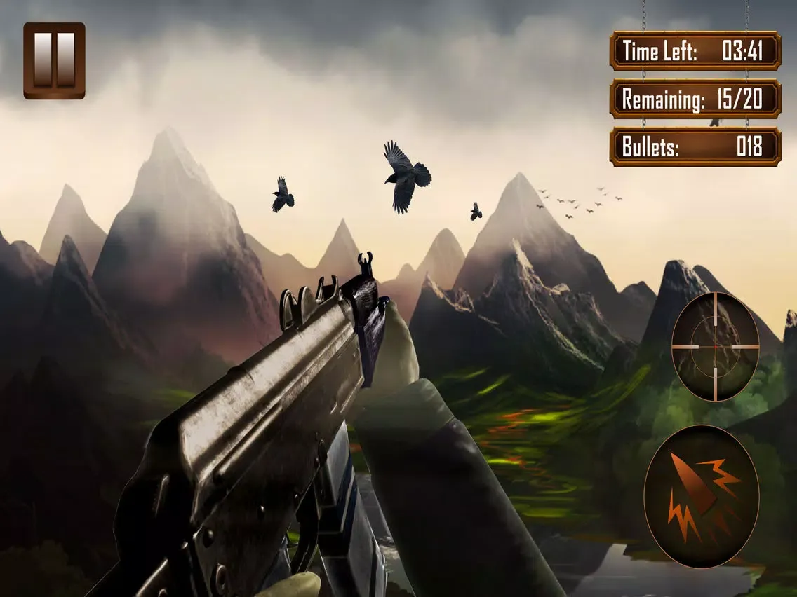 Ảnh chụp màn hình của Crow Hunter in Jungle iPad 