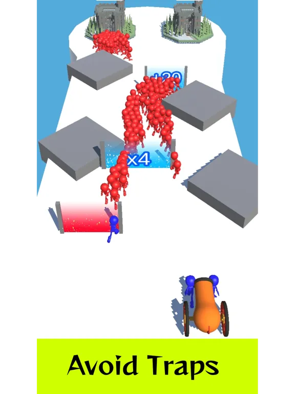 Crowd Mega Run-Tower Defense iPad  스크린샷