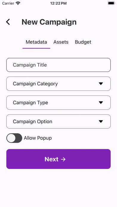 Captures d'écran de RUS - Speed Marketing Platform