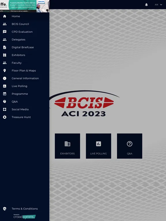 Ảnh chụp màn hình của BCIS ACI 2023 iPad 