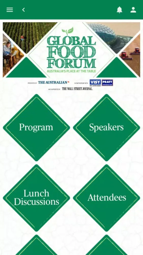 Zrzuty ekranu Global Food Forum 2019