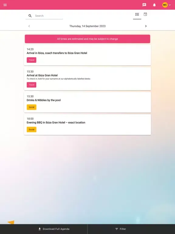 HWL Ibiza iPad 应用截图