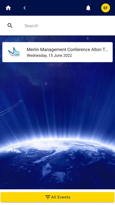Capturas de tela do Merlin Conference