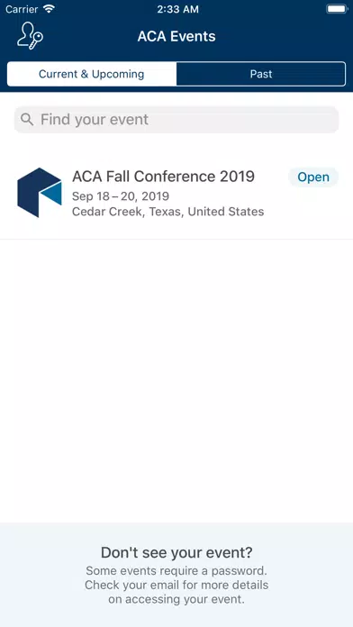 ACA Events স্ক্রিনশট
