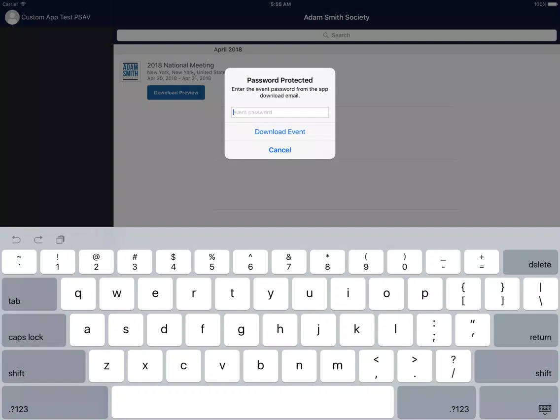 Adam Smith Society iPad  স্ক্রিনশট