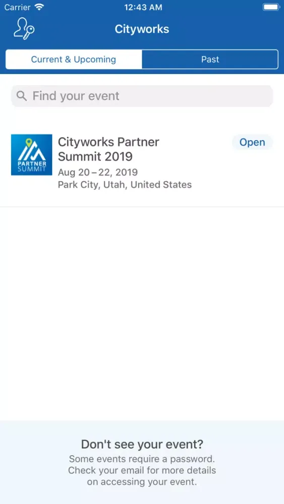 Capturas de pantalla de Cityworks Events