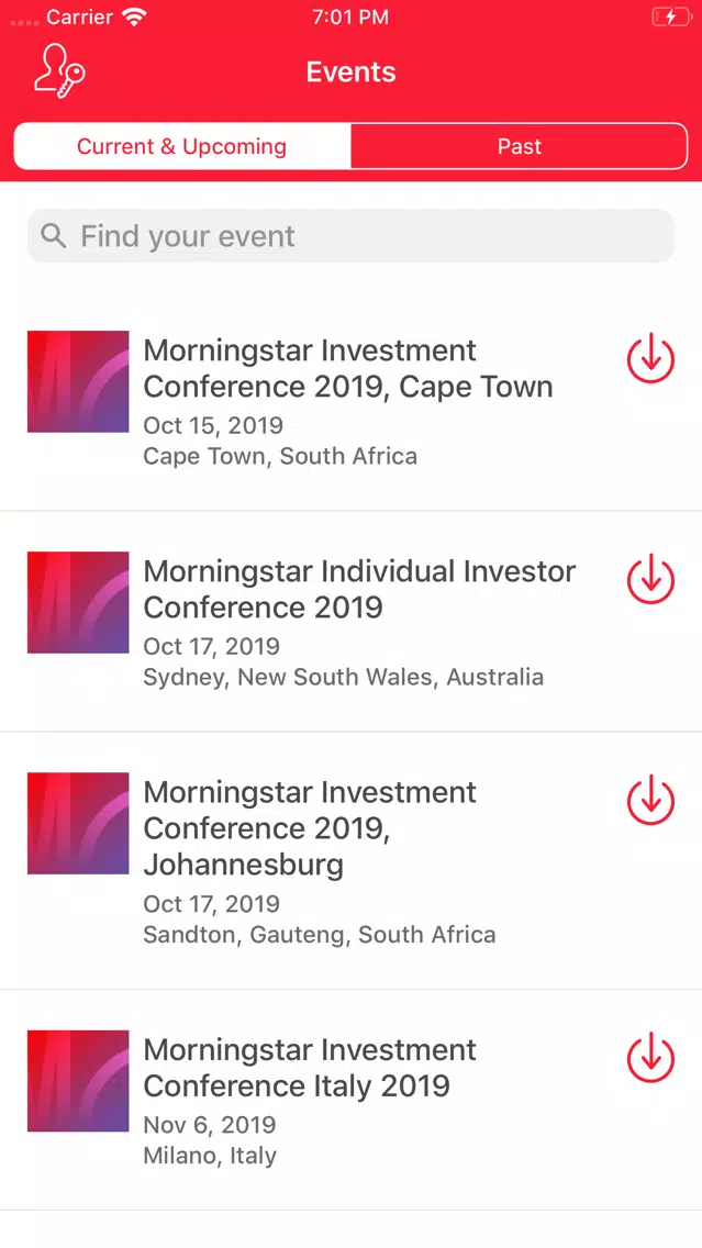 Morningstar Events应用截图