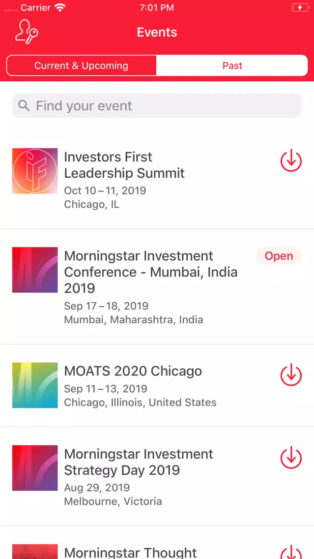 Morningstar Events应用截图
