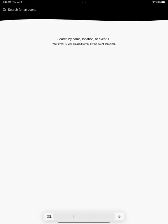 Ảnh chụp màn hình của TCA Meetings iPad 