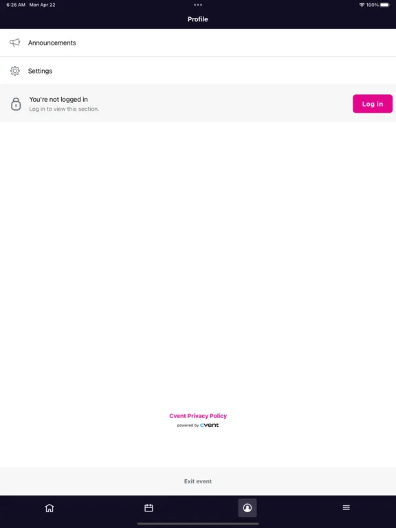 تصاویر QBE Events iPad 