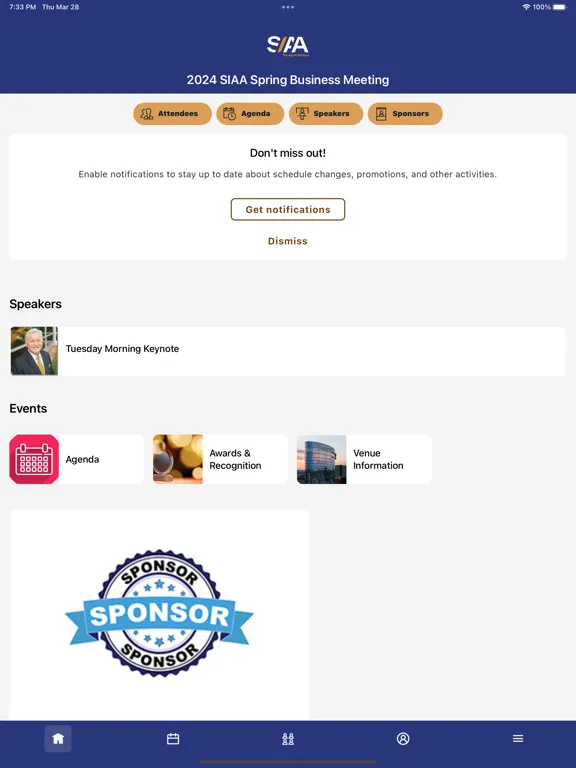 Скриншоты SIAA Events & Meetings iPad 