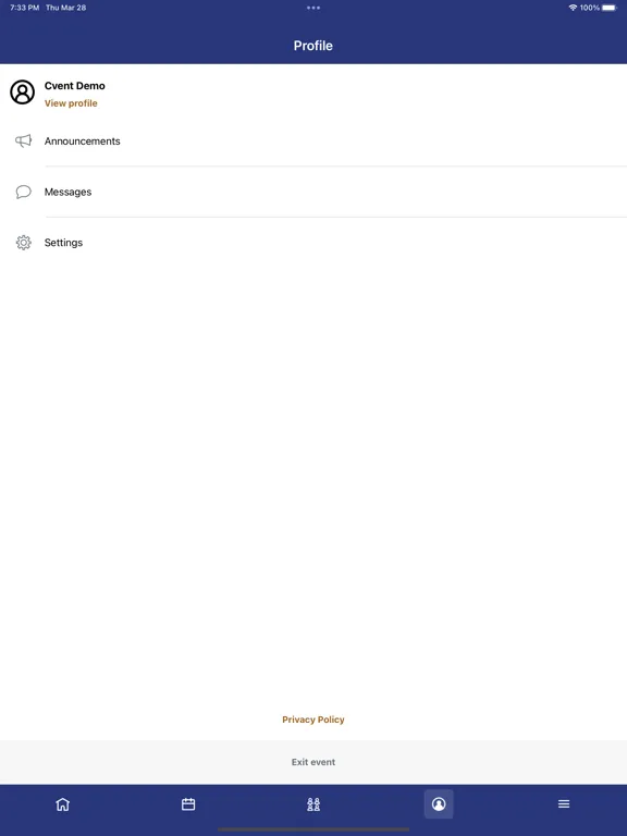 Скриншоты SIAA Events & Meetings iPad 