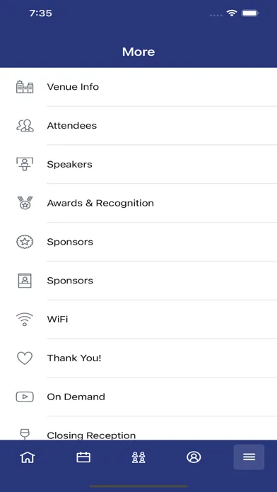 Скриншоты SIAA Events & Meetings