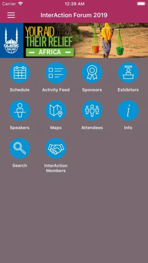 Ảnh chụp màn hình của InterAction Events