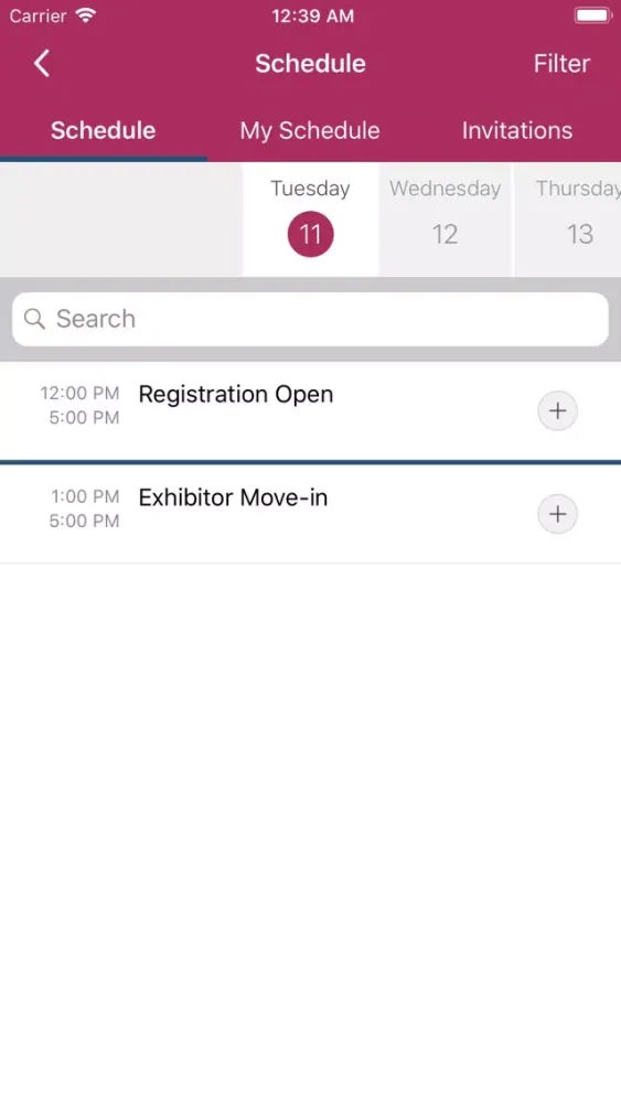 Ảnh chụp màn hình của InterAction Events