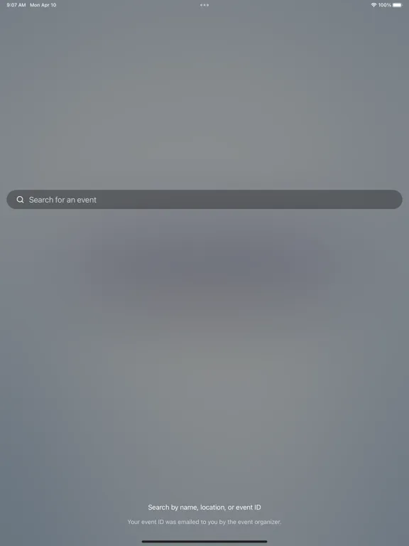 Screenshot di Olympus Meetings iPad 