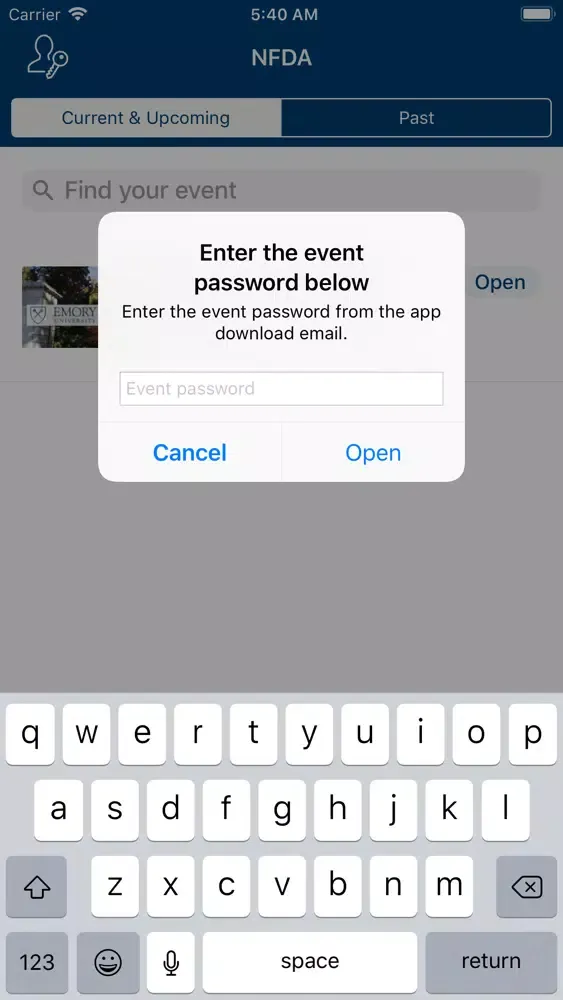 Captures d'écran de NFDA Events App