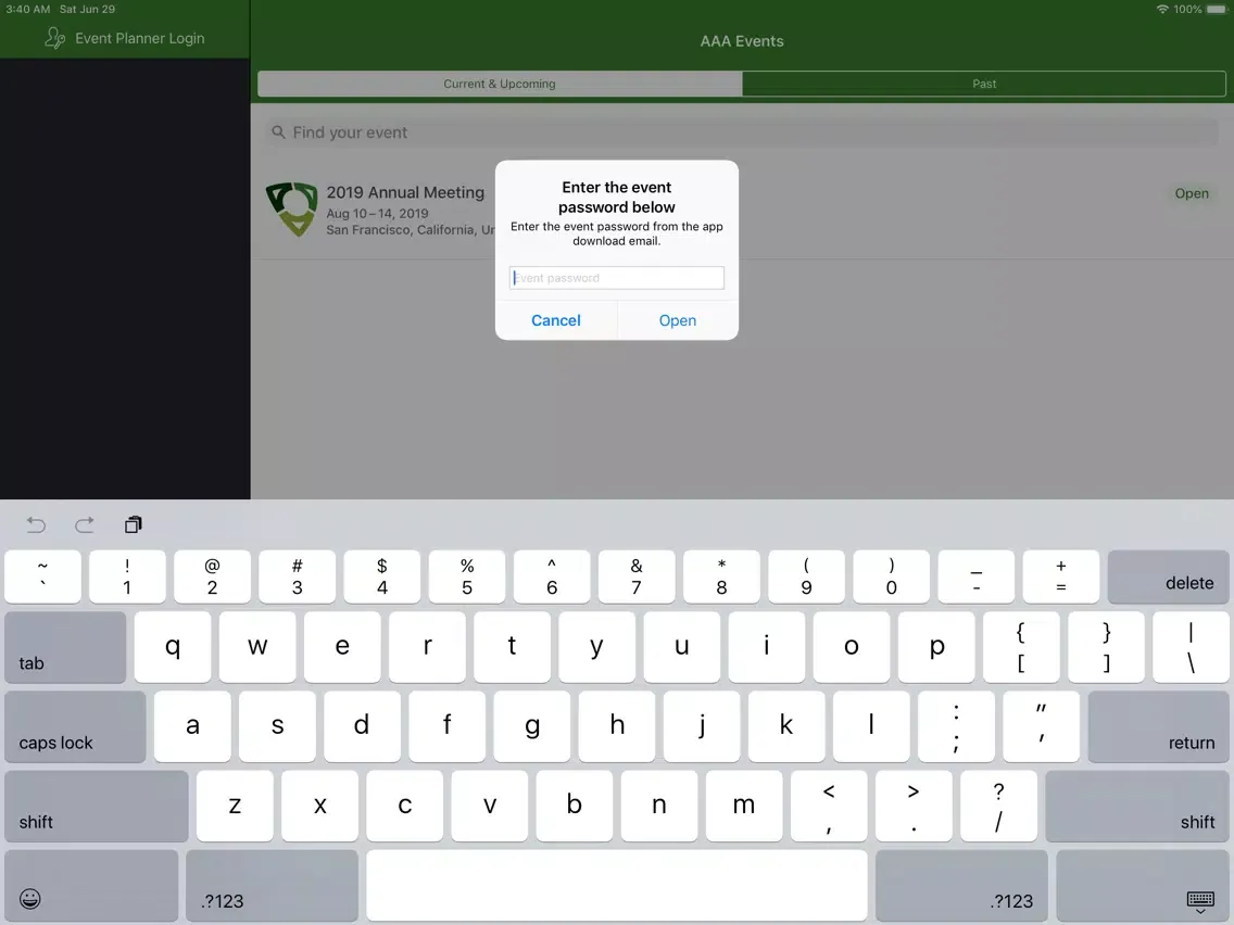 American Accounting Assn Event iPad  سکرین شاٹس