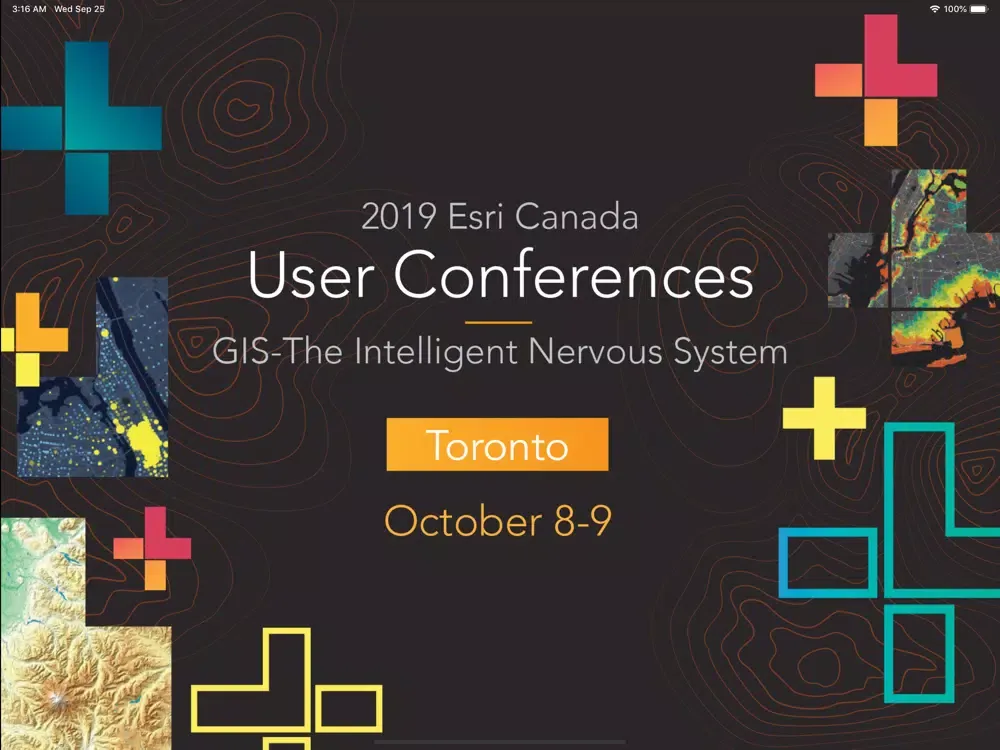 Esri Canada Events iPad  Screenshots