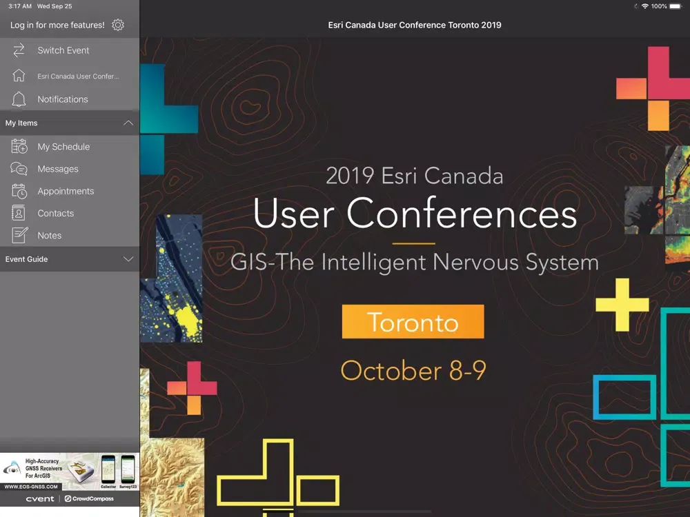 Esri Canada Events iPad  Screenshots