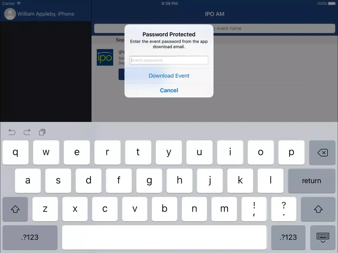 صور IPO Annual Meeting App iPad 
