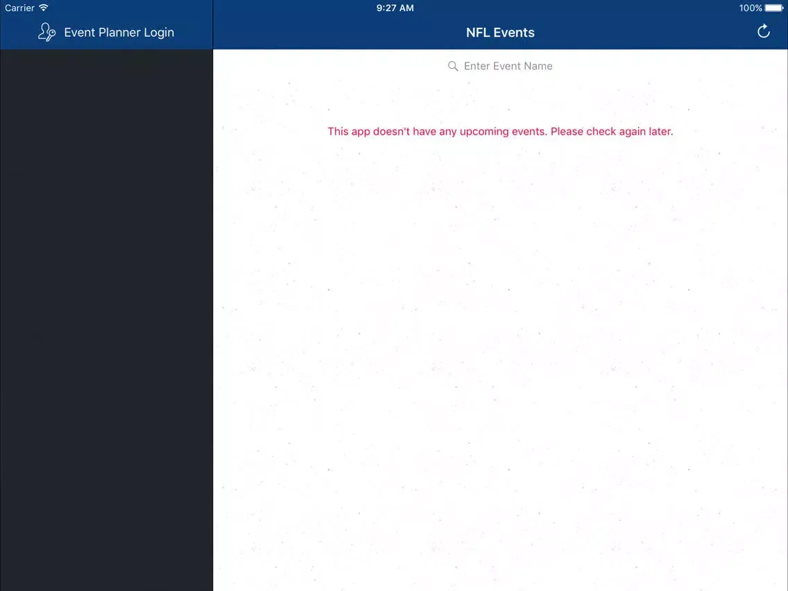 NFL Events iPad  स्क्रीनशॉट