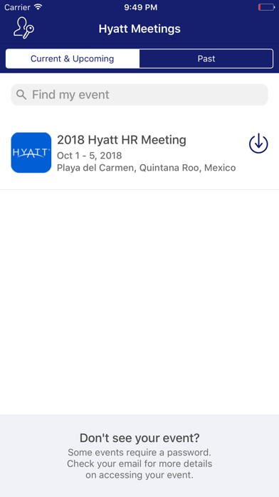 Hyatt Meetings应用截图
