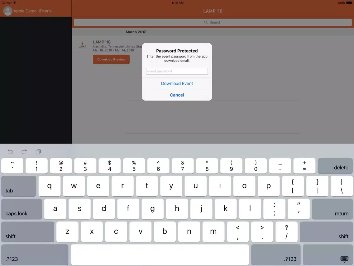 LAMP 2018 iPad  سکرین شاٹس