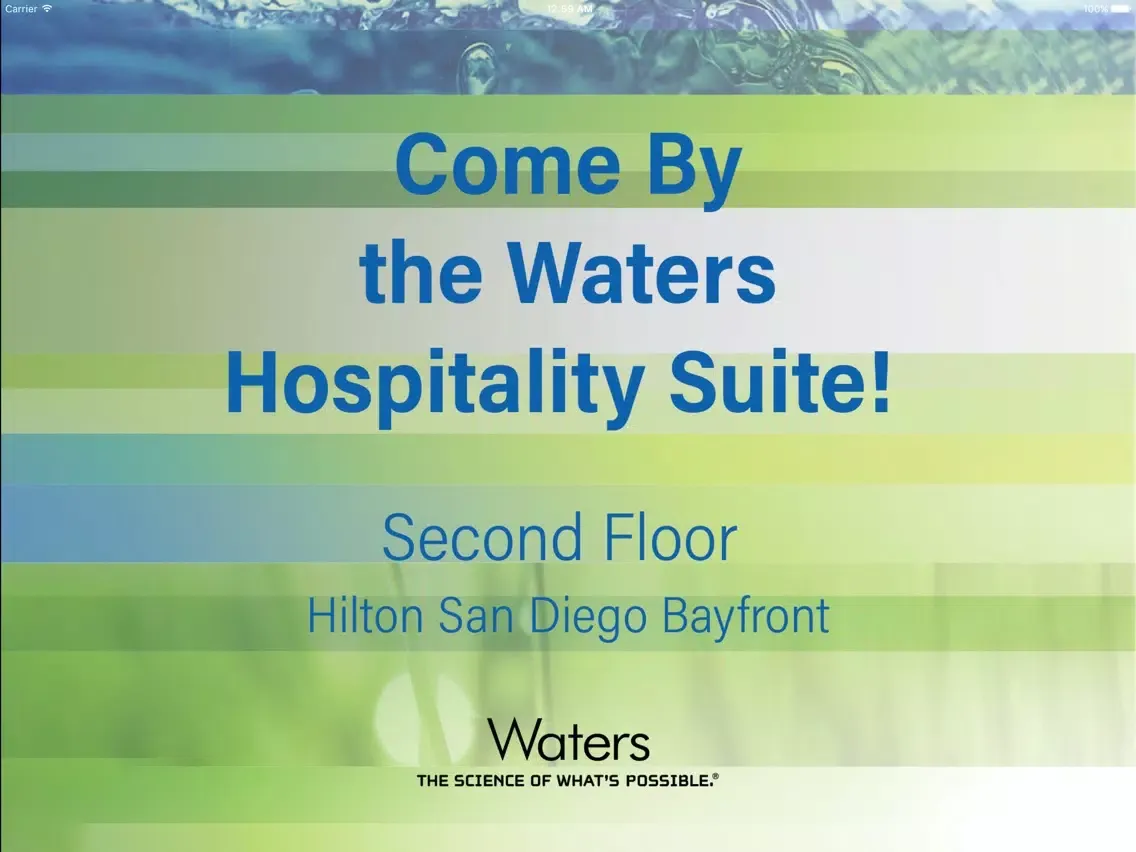 Waters at ASMS 2018 iPad 应用截图