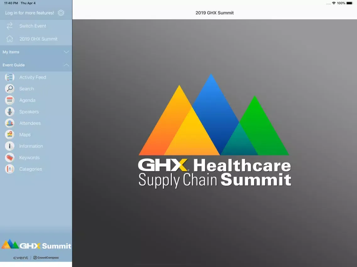Скриншоты GHX Summit iPad 