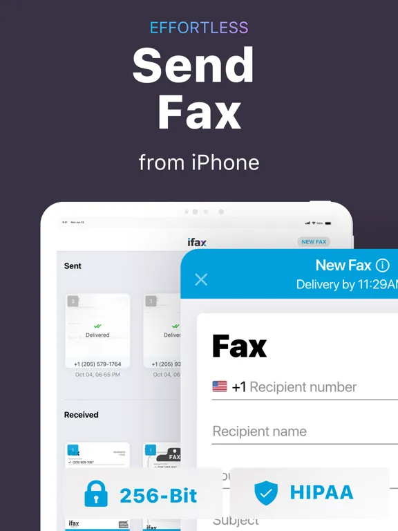 iFax App Send Fax From iPhone iPad 应用截图