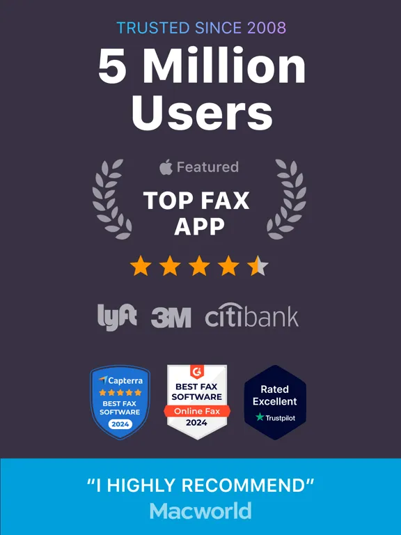 iFax App Send Fax From iPhone iPad 应用截图