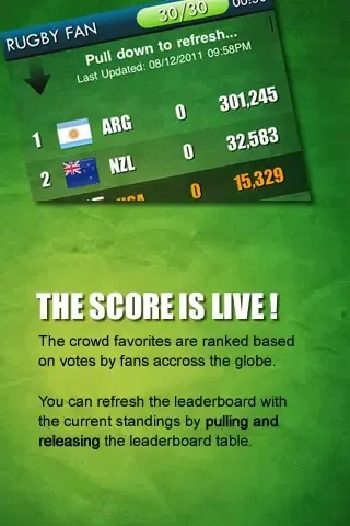 Rugby 2011 Crowd Favourite Screenshots