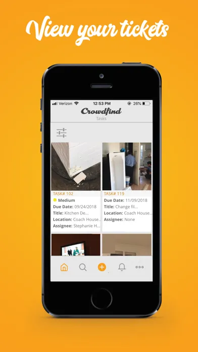 Crowdfind Task Manager Screenshots