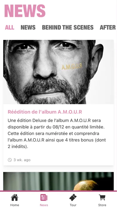 ภาพหน้าจอของ Calogero – A.M.O.U.R TOUR
