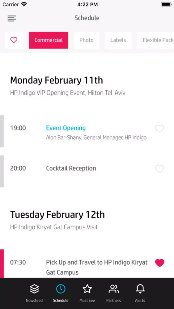 HP Indigo VIP App Screenshots