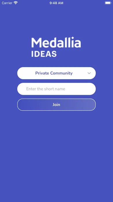 Tangkapan skrin Medallia Ideas