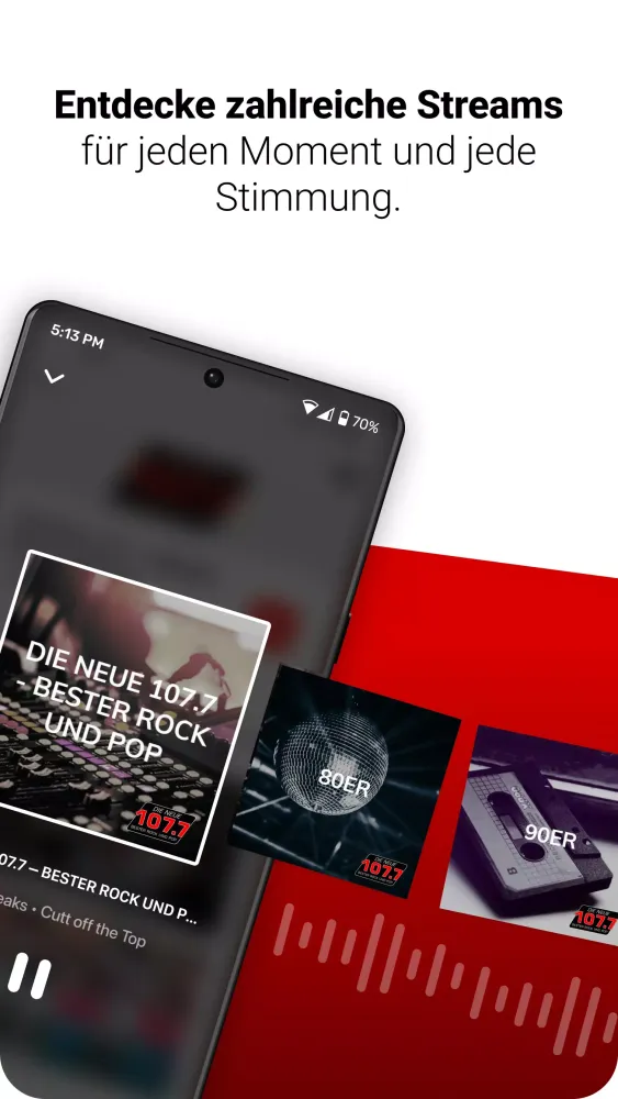 Capturas de tela do DIE NEUE 107.7