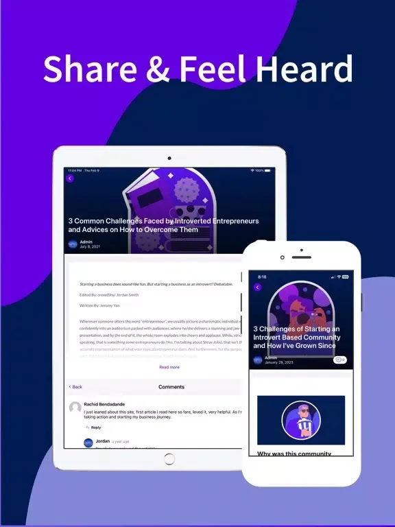 crowdShy iPad  스크린샷