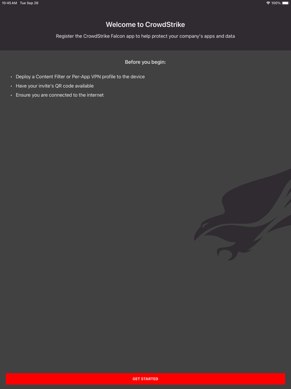 CrowdStrike Falcon iPad  스크린샷