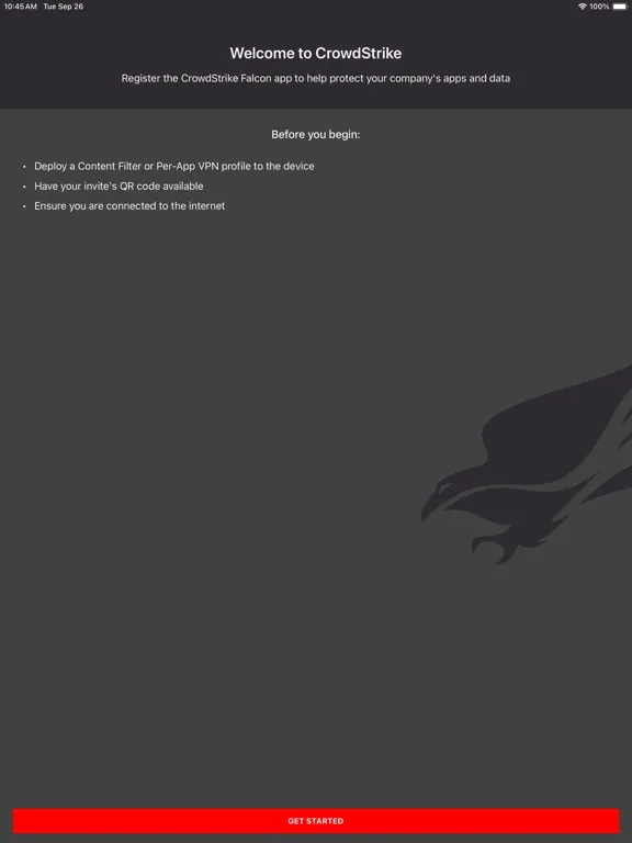 CrowdStrike Falcon iPad 应用截图