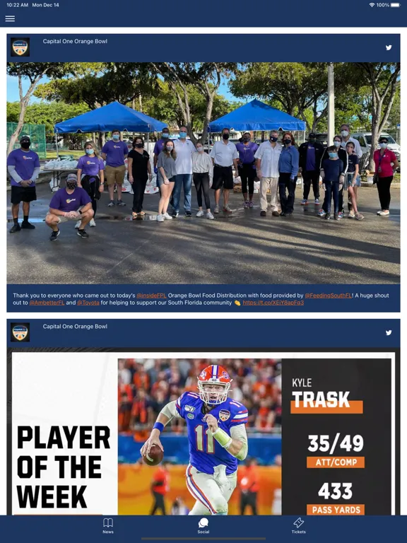 Orange Bowl iPad  Ekran Görüntüleri